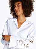 BRODERIE ANGLAISE LINEN SHIRT