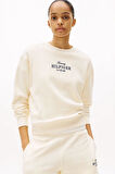 Kadın Th Logo Sweatshirt - Ekru | M