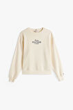 Kadın Th Logo Sweatshirt - Ekru | M