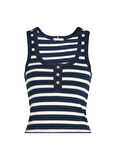 Tommy Hilfiger U Yaka Mavi Kadın T-Shirt WW0WW439200A4