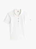 SLIM GOLD BUTTON POLO SS