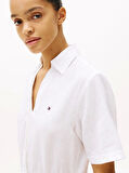 ESS LINEN S/S SHORT DRESS