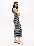 SLIM 5X2 RIB MIDI DRESS NS