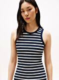 SLIM 5X2 RIB MIDI DRESS NS