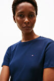 Kadın Th Slim Crew Neck T-Shirt - Lacivert | L