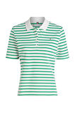Kadın Th 1985 Pique Çizgili Polo T-Shirt - Yeşil | XS