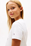 Kız Çocuk Th Hilfiger Sequins T-Shirt Elbise - Beyaz | 12 Yaş
