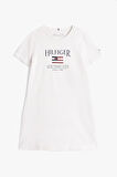 Kız Çocuk Th Hilfiger Sequins T-Shirt Elbise - Beyaz | 12 Yaş