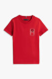Erkek Çocuk Th Grafik Logo T-Shirt - Kırmızı | 10 Yaş