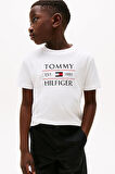 Erkek Çocuk Tommy Flag Hilfiger T-Shirt - Beyaz | 7 Yaş