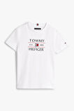 Erkek Çocuk Tommy Flag Hilfiger T-Shirt - Beyaz | 7 Yaş