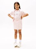 Tommy Hilfiger Lastikli Bel Regular Fit Koyu Pembe Baskılı Mini Kız Çocuk Etek KG0KG08562XT0