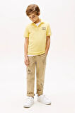 Erkek Çocuk Th Bayrak Logo Polo T-Shirt - Sarı | 7 Yaş