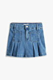 Kız Çocuk DENIM SKIRT PLEATED Skirts | 12 Yaş