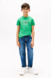Erkek Çocuk Tommy Flag Hilfiger T-Shirt - Yeşil | 14 Yaş