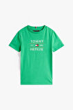 Erkek Çocuk Tommy Flag Hilfiger T-Shirt - Yeşil | 14 Yaş