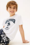 Erkek Çocuk Th Hilfiger Palm Logo T-Shirt - Beyaz | 7 Yaş