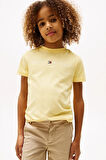 Erkek Çocuk Yazı Logo Pamuklu T-Shirt - Sarı | 14 Yaş