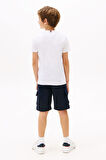 Erkek Çocuk Baskılı T-Shirt Ve Şort 2 Li Set - Beyaz | 6 Yaş