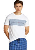 Tommy Hilfiger Erkek Beyaz T-Shirt UM0UM03418 