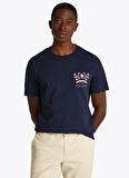 Tommy Hilfiger Mavi Erkek T-Shirt MW0MW38612DW5