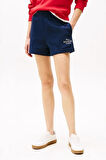 Kadın Th Regular  Hilfiger Sweat Şort - Lacivert | L