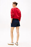 Kadın Th Regular  Hilfiger Sweat Şort - Lacivert | L