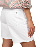 DNM STRAIGHT SHORT RW WHITE Kadın Beyaz Şort - WW0WW45924