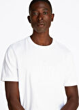 Tommy Hilfiger Beyaz Erkek T-Shirt MW0MW38620YBR