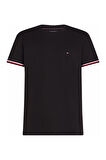 Erkek Th Global Stripe T-Shirt - Siyah | XXL