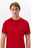 Erkek Th Global Stripe T-Shirt - Kırmızı | S