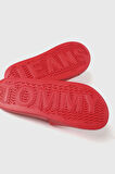 Kadın Tj Bayrak Logo Plaj Terliği - Kırmızı | 41