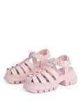 Tommy Hilfiger Deri Pembe Kadın Sandalet EN0EN02751