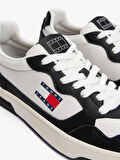 Tommy Hilfiger Erkek  Deri Siyah Sneaker