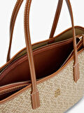 Tommy Hilfiger Kadın  Kahve TH Monoplay Tote Çanta