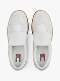 Tommy Hilfger Kadın Metalik  Deri Sneaker