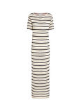 Tommy Hilfiger Yuvarlak Yaka Beyaz Midi Kadın Elbise WW0WW444890FB