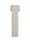 Tommy Hilfiger Yuvarlak Yaka Beyaz Midi Kadın Elbise WW0WW444890FB