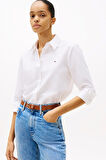 Kadın Rahat Kesim Oxford Gömlek - Beyaz | 36