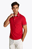 Tommy Hilfiger Erkek Kırmızı Polo Yaka T-Shirt