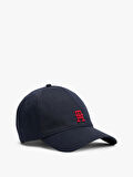 Tommy Hilfiger Erkek Kontrast TH Monogram Beyzbol Şapka