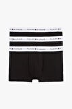 Erkek 3'lü Paket Logolu Boxer - Siyah | XL