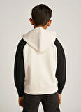 Calvin Klein Baskılı Erkek Çocuk Bej Sweatshırt IB0IB02378CKS