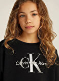 Calvin Klein Baskılı Kız Çocuk Siyah Sweatshırt IG0IG02823BEH