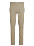 Calvin Klein İnce Streç Twill Haki Chino Pantolon