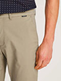 Calvin Klein İnce Streç Twill Haki Chino Pantolon