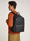 Siyah Erkek Sırt Çantası COATED CENTER ZIP BACKPACK43