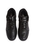 Calvin Klein Siyah Erkek Sneaker BASKET CUP LOW LACEUP TUMBLED