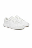 Erkek Low Top Lace Up Woven Sneaker Ayakkabı - Beyaz | 44