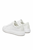 Erkek Low Top Lace Up Woven Sneaker Ayakkabı - Beyaz | 44